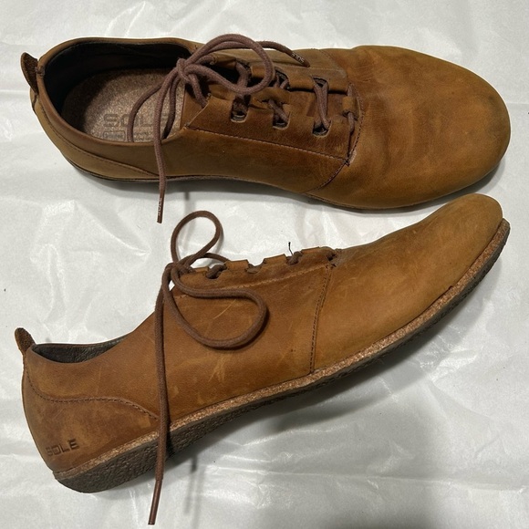Sole Recork Tour Cognac Leather Shoe Like New - Picture 8 of 8